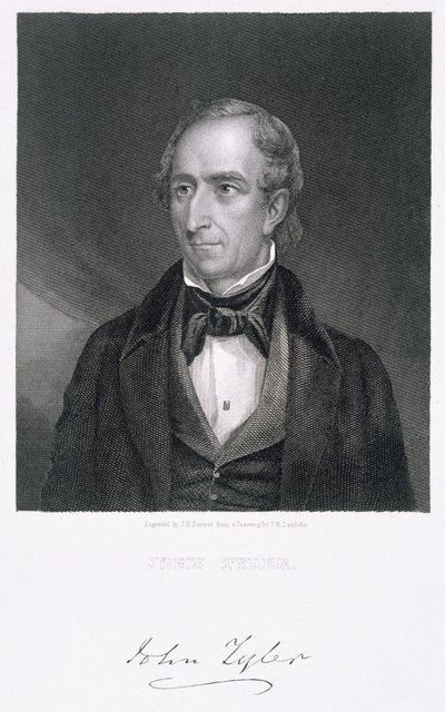 John Tyler, engraved by John B. Forrest by James Reid Lambdin